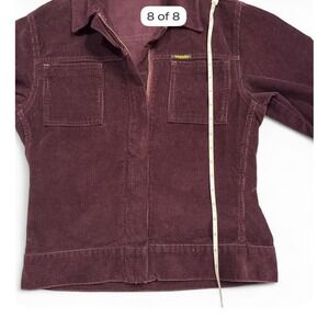 Wrangler Women's Purple Zip Front Jacket w/ Pockets Point Collar Size L